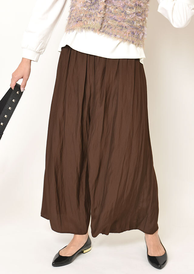 粉袋でギャザーパンツ ドロスト ギャザー パンツ ( セットアップ 可)