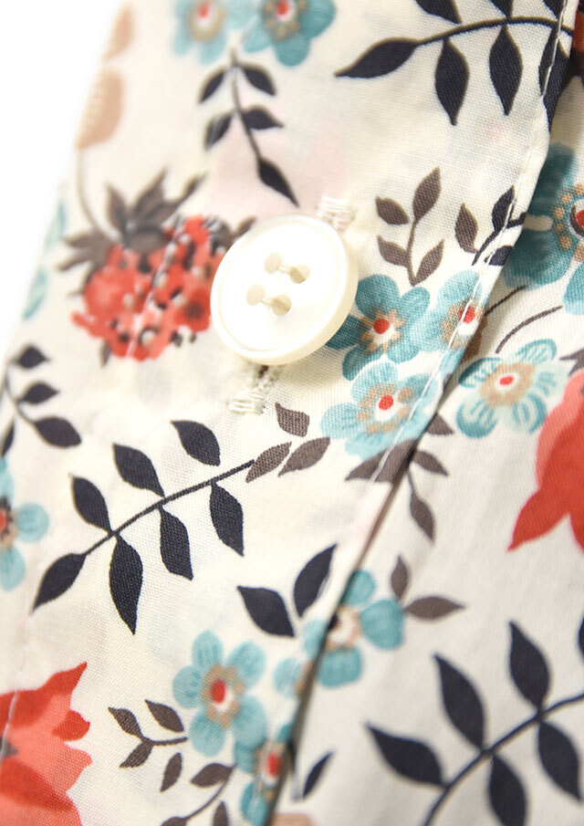 メロン様 Hampstead LIBERTY PRINT/ロングシャツ/花柄 Hampstead LIBERTY PRINT/ロングシャツチュニック/花柄