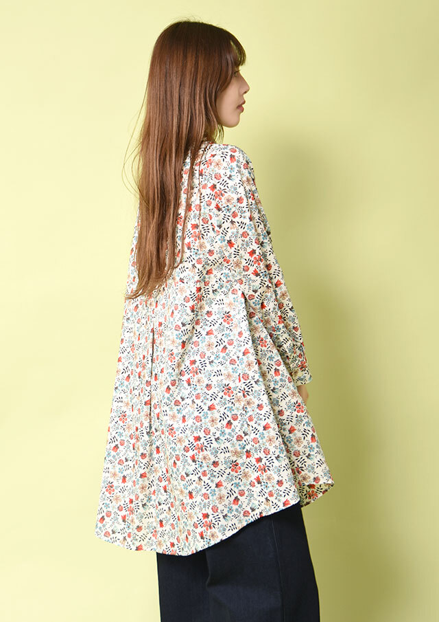 リバティロングシャツチュニック