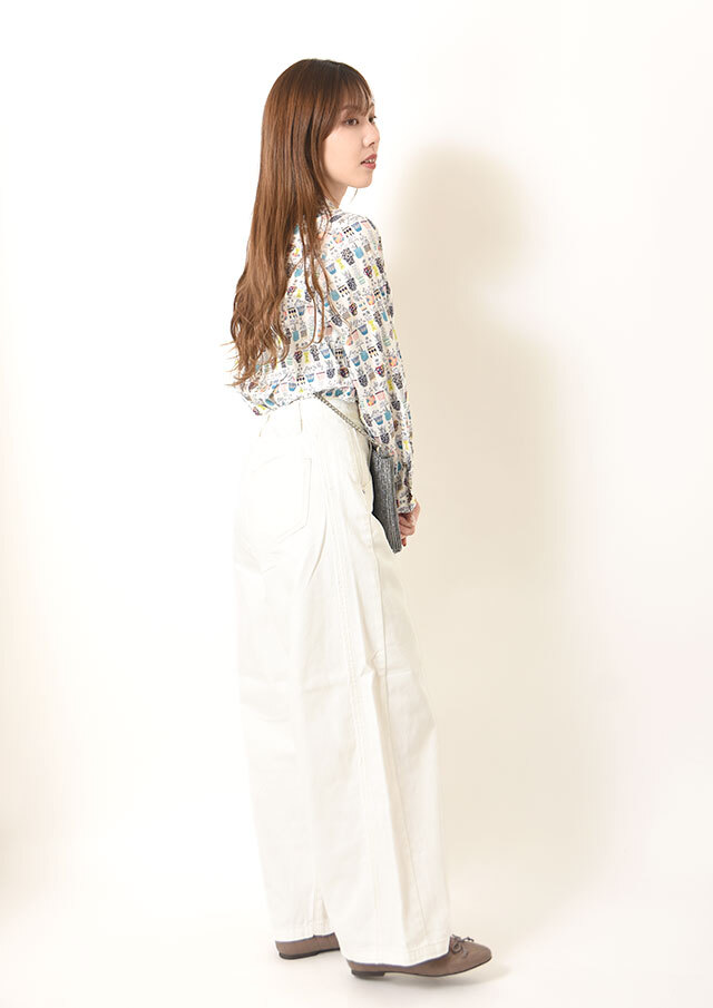 ◆クラッシュデニムバレルパンツ【J143601M】【61】