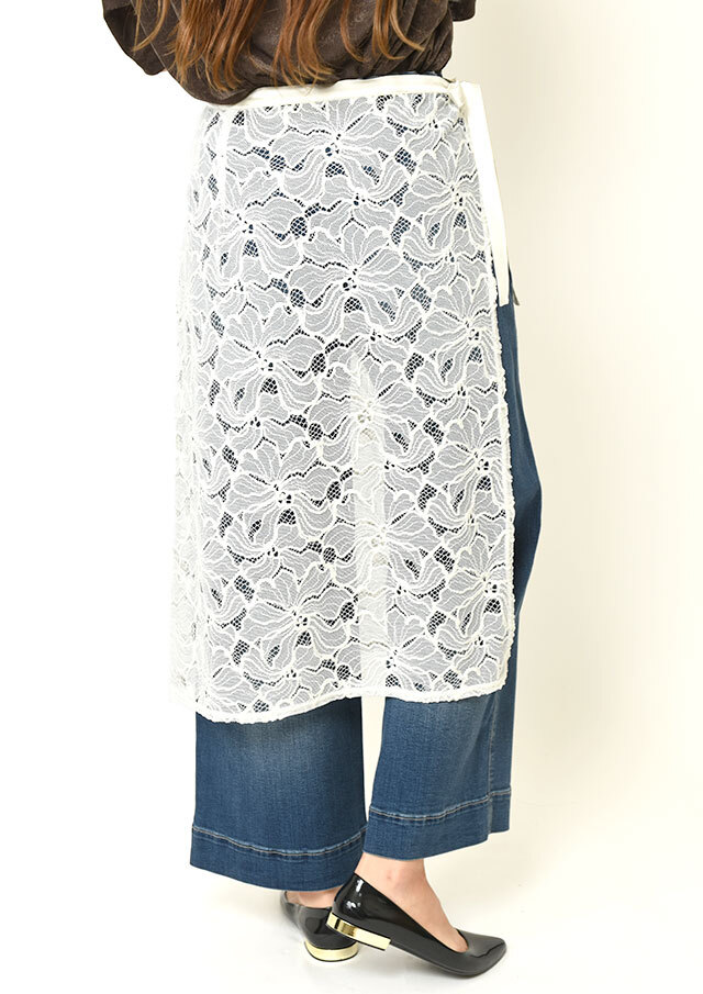 フラワーレースラップレイヤードスカート
