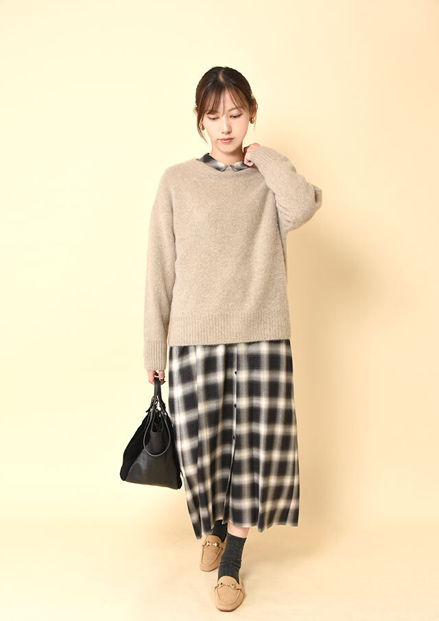 butcher products atlast&co ボートネックニット　at BUTCHER PRODUCTS ボートネックニット デニムレザーチノ - メルカリ