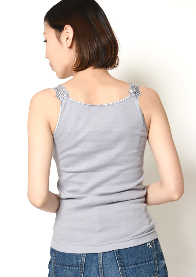 肩ひもレースキャミソール