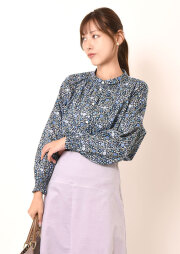 Hamstead リバティブラウス 黒 スミノ 38 Hamstead リバティブラウス 黒 スミノ 38 ハムステッドのブラウス