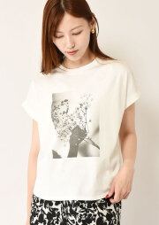 ◇◆フォトプリントバックテールスリットＴシャツ【H80268738T】【27】