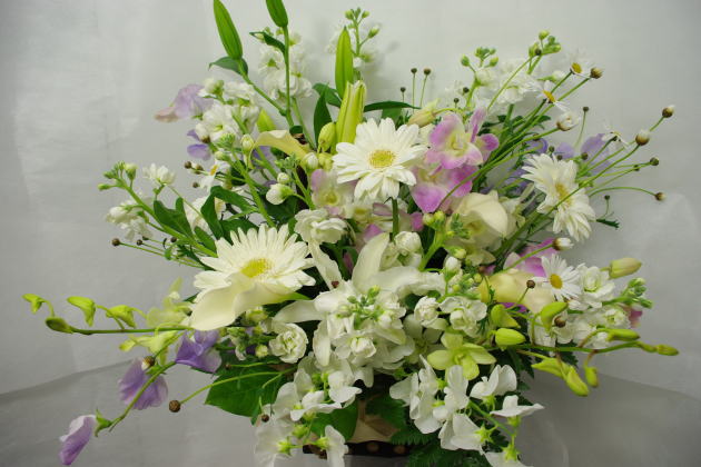 フラワーアレンジ　メモリアル