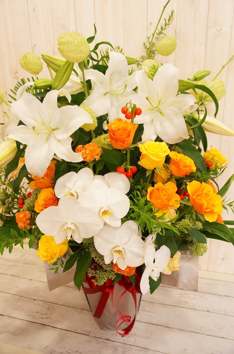 大きめのアレンジフラワー