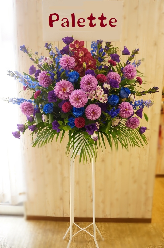 スタンド花☆シングル・パープル☆