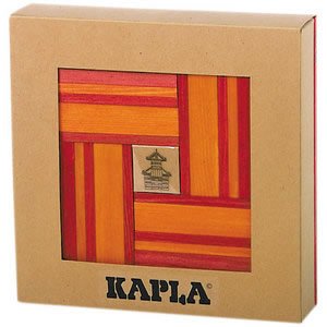 カプラ KAPLA® ブック付きカラー 赤セット 木のおもちゃHANA