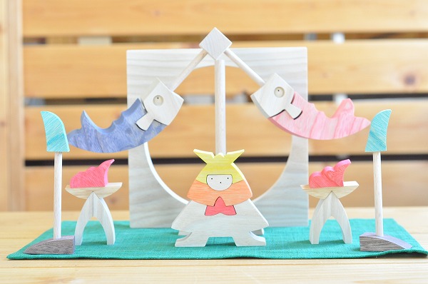 五月人形　遊プラン・小黒三郎　円武者とかがり火　