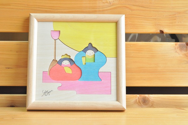 節句の組み木絵