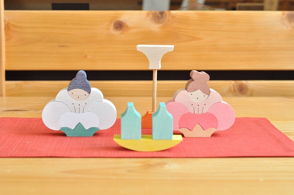 小黒三郎さん 組み木のおひなさま 桃の芽びな 品番KH157 小黒三郎さん 組み木のおひなさま 桃の芽びな 品番KH157 小黒