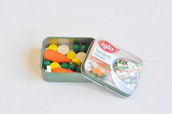 ままごと・食材　エリツィ社(Erzi)　エリツィ・缶入ミックスベジタブル