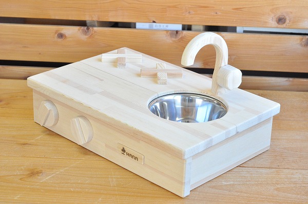 【クリスマス早期予約】【ままごと野菜+包丁まな板プレゼント!】【名入れサービス付き】 ままごとキッチン HANAオリジナル 卓上キッチン