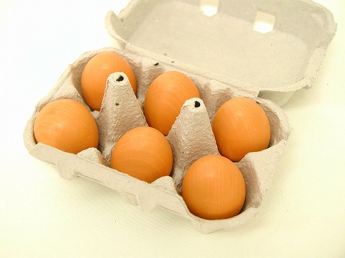 ままごと・食材　エリツィ社(Erzi)　たまご（茶）６個組