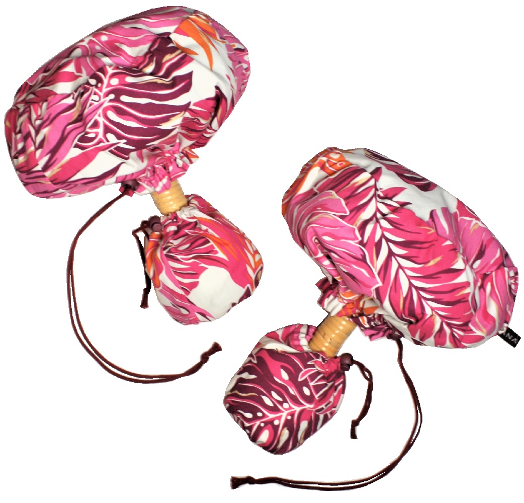 サ－モンピンク、オレンジ、えんじの大きなラウアエのすてきな葉模様のウリウリケ－ス