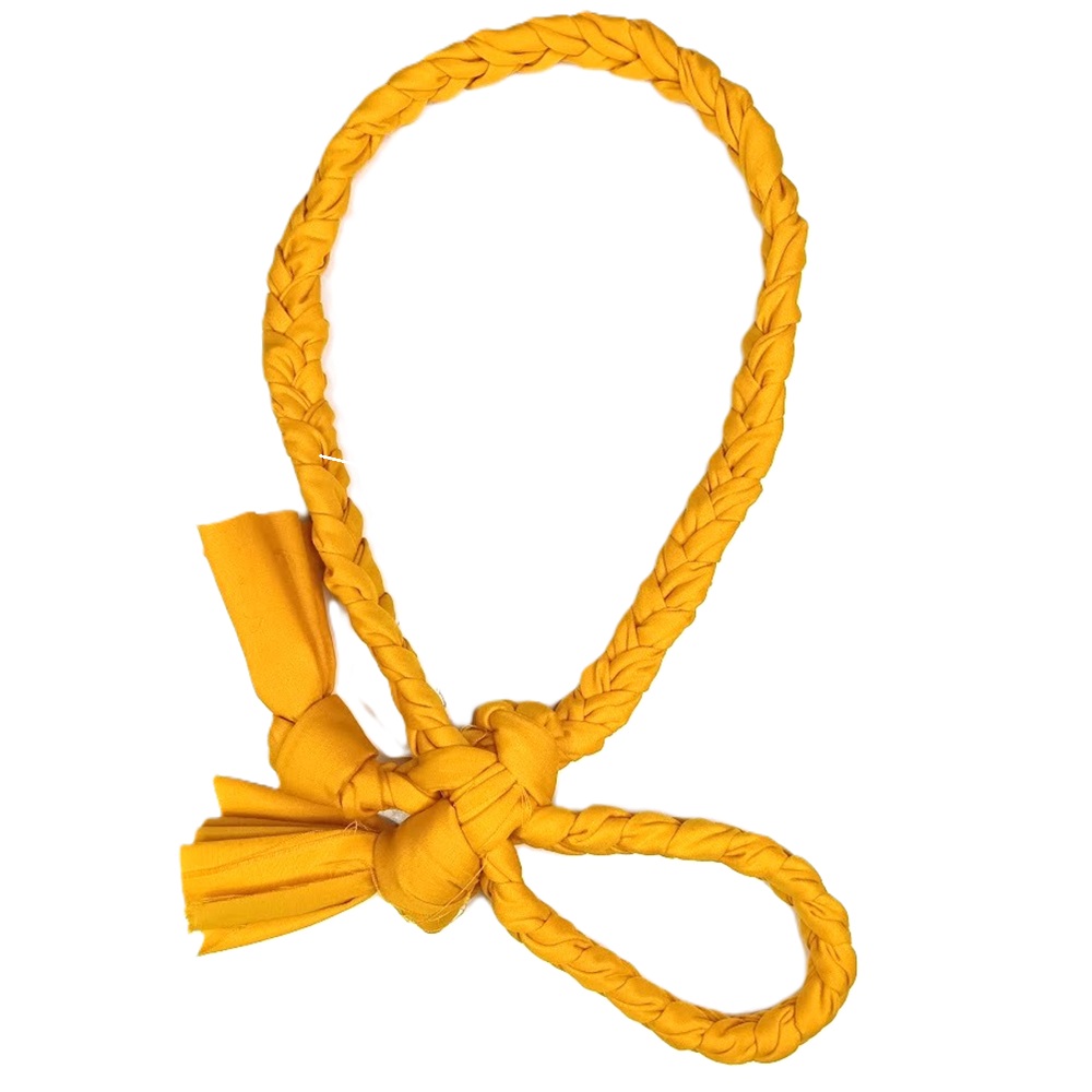 《明るく温かみがあり元気を振りまくサフランイエローのKAULA》　イプヘケの紐Kaula(カウラ)　ib-113