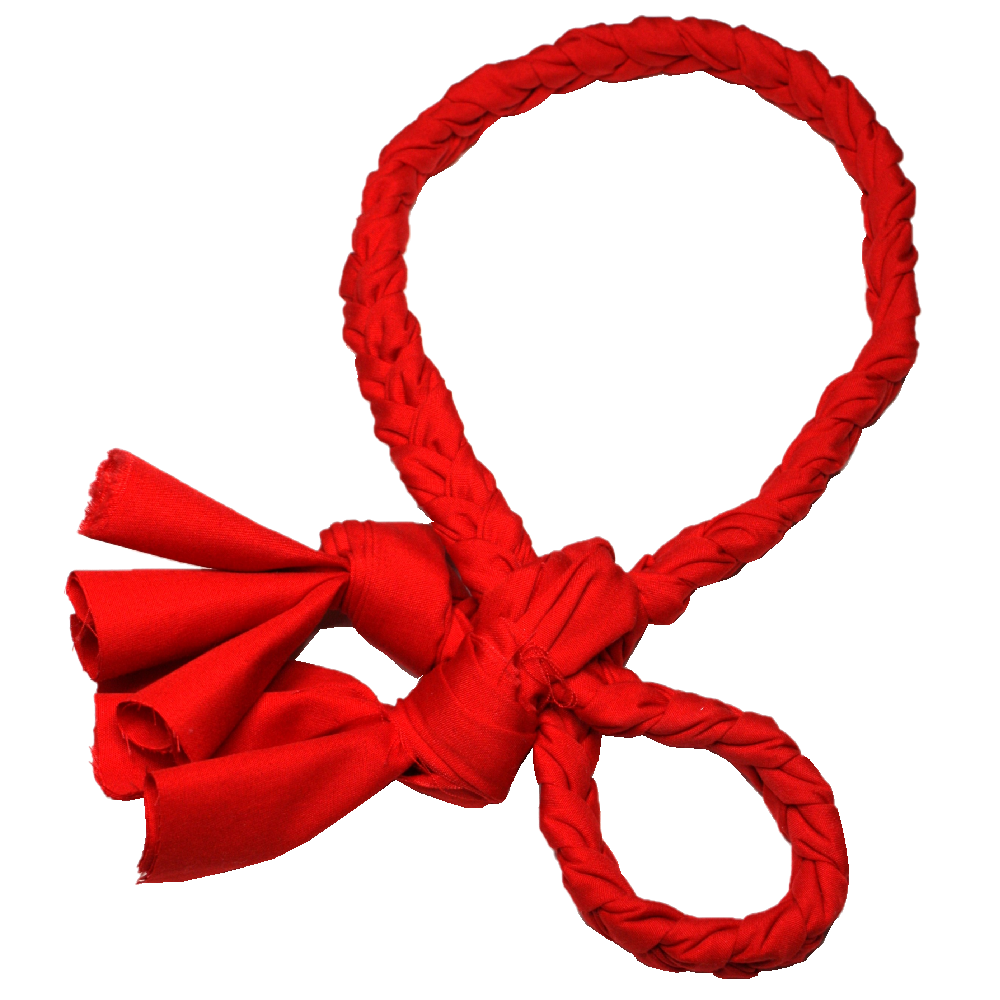 《鮮やかなファイアレッドのKAULA》　イプヘケの紐Kaula(カウラ)　ib-97