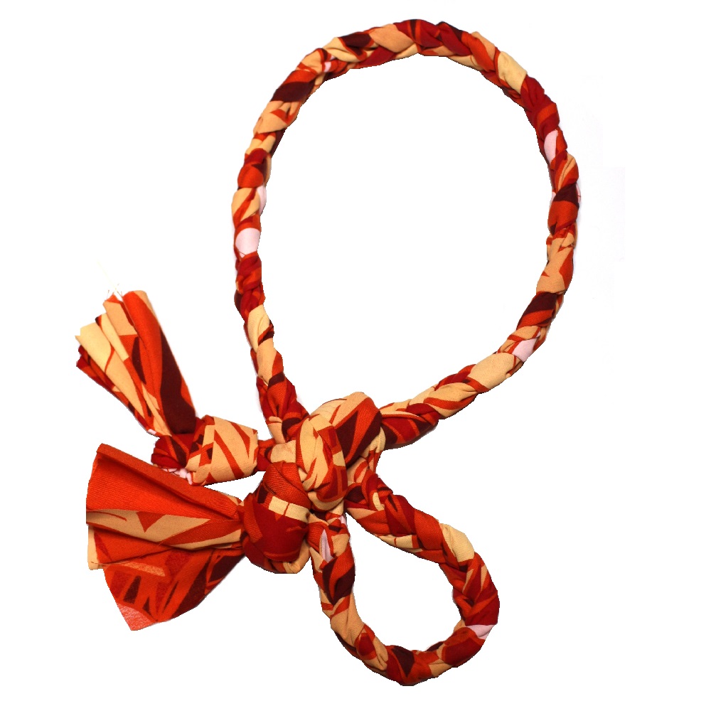 《オレンジ×ディープオレンジ×クリーム色》　イプヘケの紐Kaula(カウラ)　ib-98