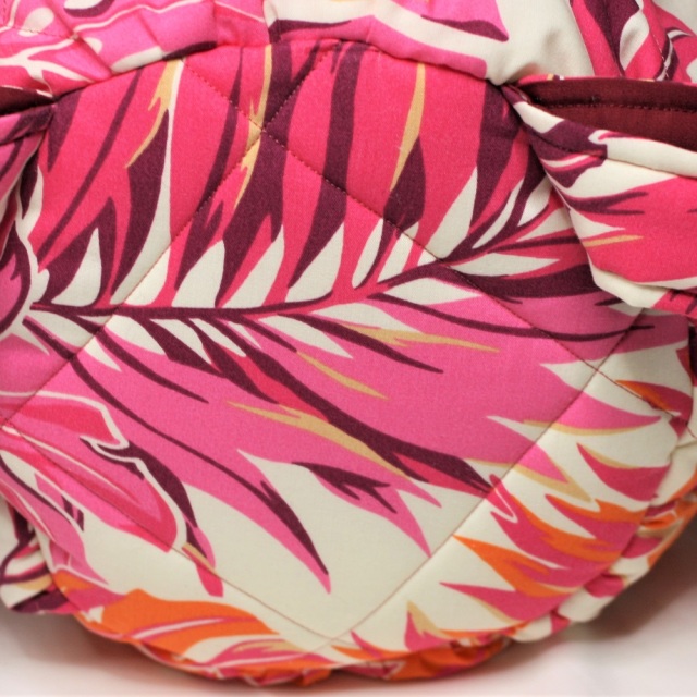 set-159-2本ショルダ－リュックタイプ、ピンクとオレンジの美しいラウアエ模様