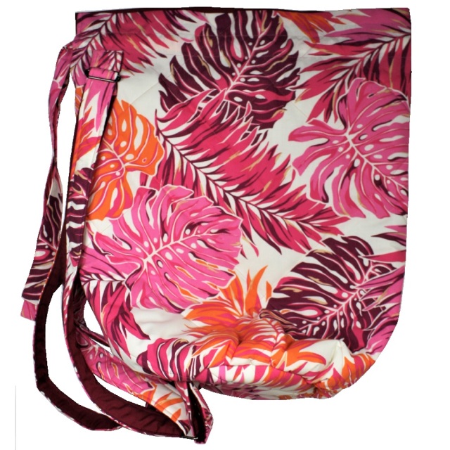 set-159-2本ショルダ－リュックタイプ、ピンクとオレンジの美しいラウアエ模様