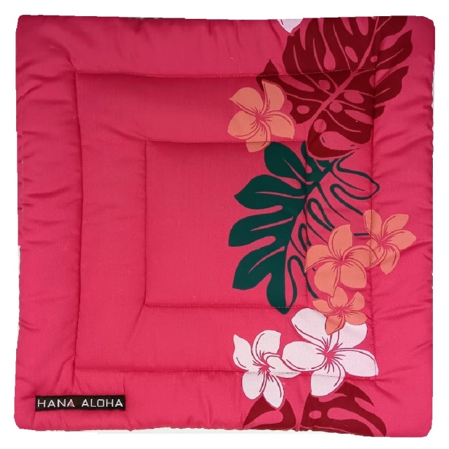 《 pale-147 アザレピンク地にホワイト、コーラルレッドの花と、アラカイトグリ－ン、えんじの花模様》 スタンダ－ドタイプ