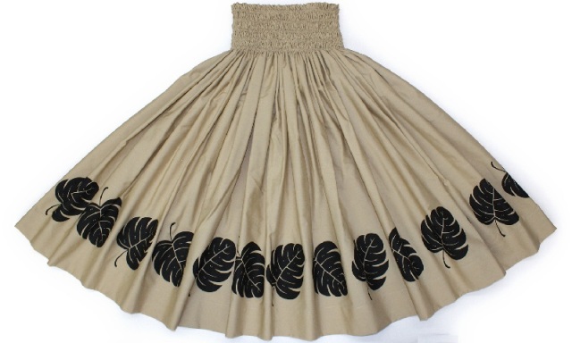 パウスカートHANAALOHA オリジナル モンステラ柄、着心地満点のパウスカ－トです。