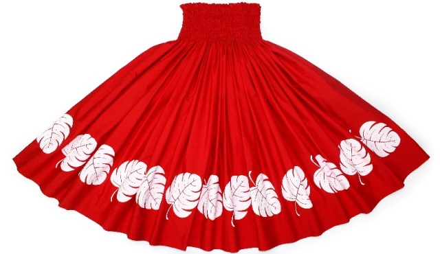 パウスカートHANAALOHA オリジナル モンステラ柄、着心地満点のパウスカ－トです。