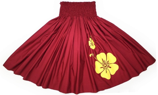 パウスカートHANAALOHA オリジナル ハイビスカス柄、着心地満点のパウスカ－トです。