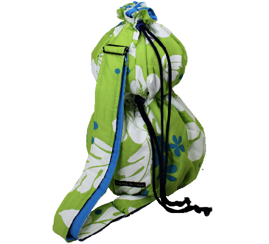 黄緑地に白い葉模様が映える1本ショルダ－タイプのイプケ－ス