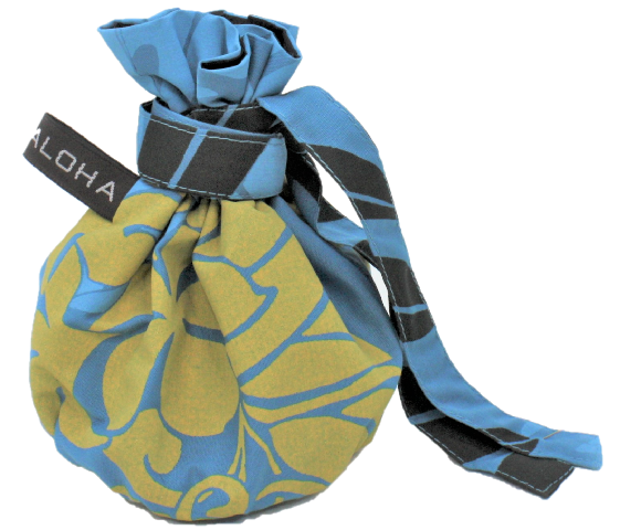 イリイリケース【HANA ALOHA】キルト仕立ての可愛らしいきんちゃく