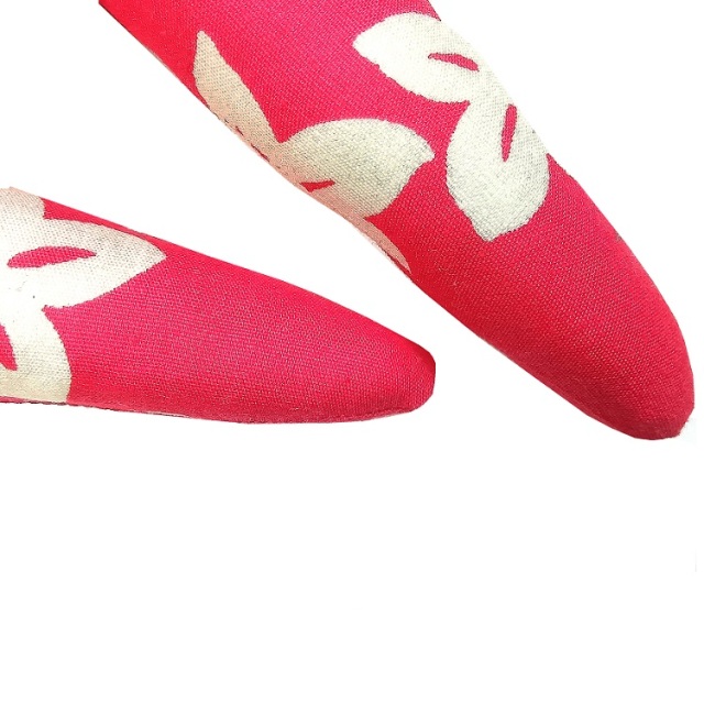 set-178－ａタイプ スカ－レットピンク地に白いプルメリア模