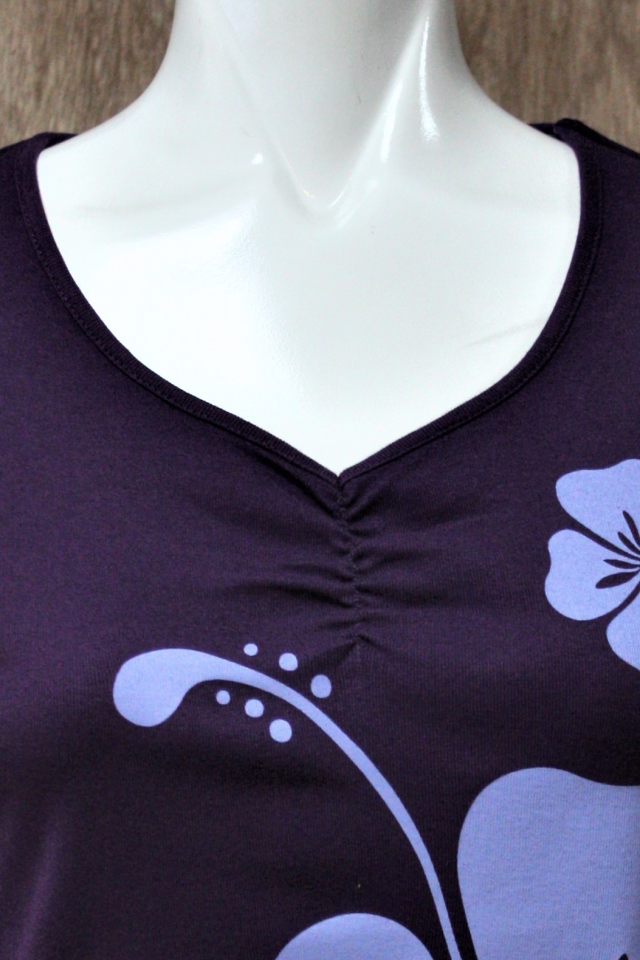 コギャル150ハイビスカスド派手Tシャツ蛍光色Tシャツ未使用品薄