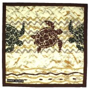 クリ－ムイエロ－地にかわいい3色のホヌ模様《 額ぶち手まつりタイプ 》イプヘケマットPale(パレ)-06 set-0170