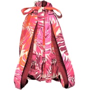 set-159-2本ショルダ－リュックタイプ、ピンクとオレンジの美しいラウアエ模様