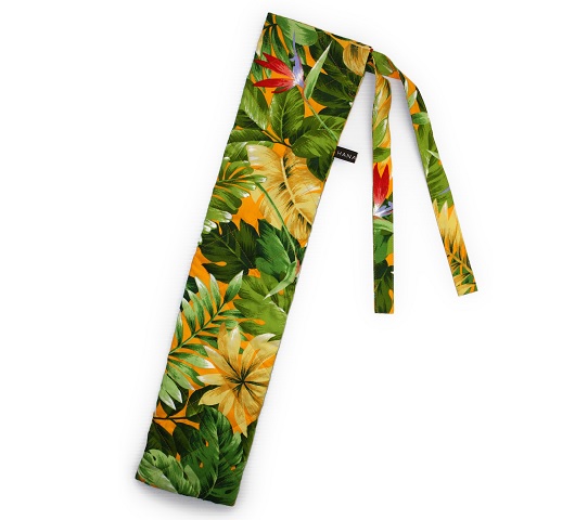 黄色×グリーン　キルティング中わた付き　プイリケースset-021