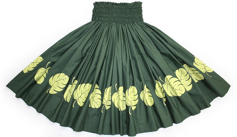 パウスカートHANAALOHA オリジナル モンステラ柄、着心地満点のパウスカ－トです。