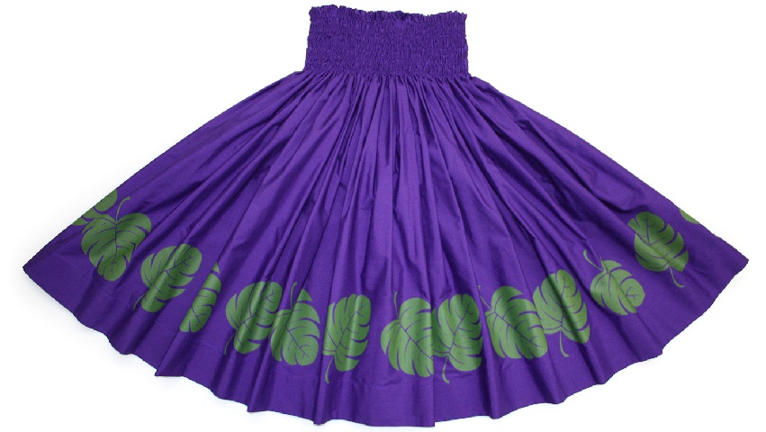 パウスカートHANAALOHA オリジナル モンステラ柄、着心地満点のパウスカ－トです。