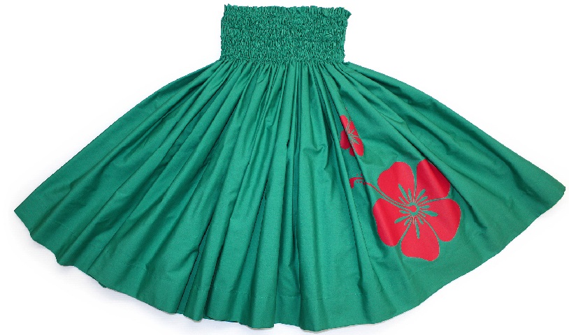 パウスカートHANAALOHA オリジナル ハイビスカス柄、着心地満点のパウスカ－トです。