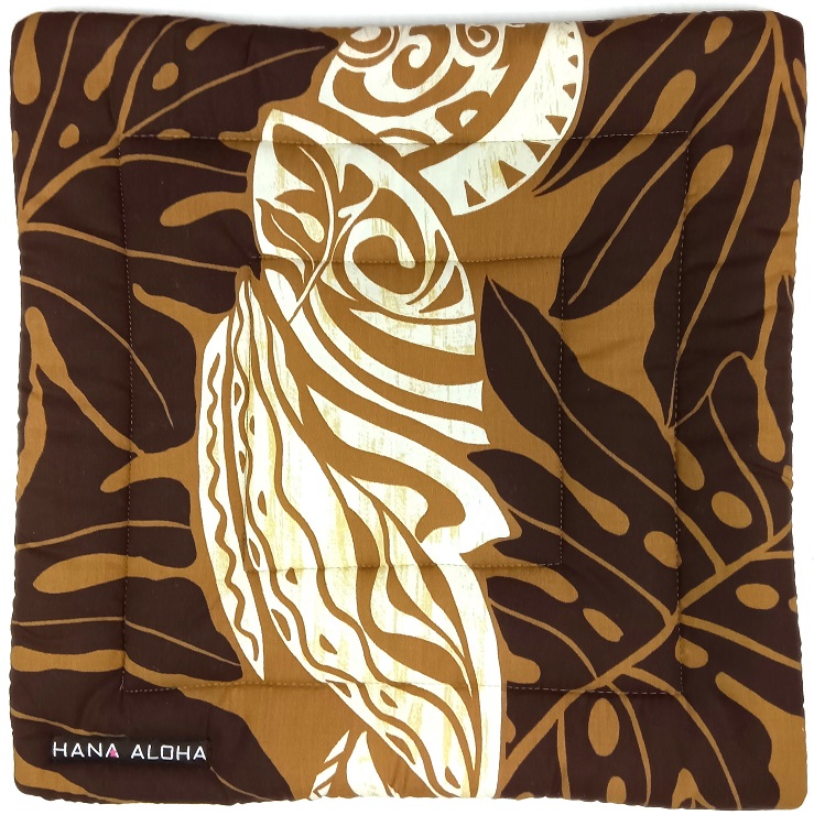 set-0176 アンバ－ブラウン地にダークブラウンのラウアエ柄  スタンダ－ドタイプ イプヘケマットPale(パレ)-0176