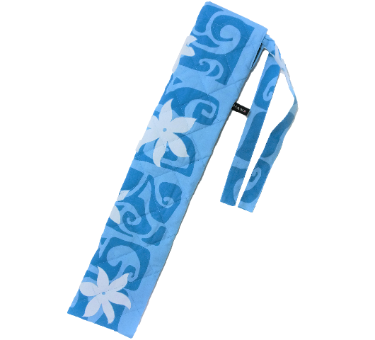 ブル－地に白のティアレ模様のプイリケ－ス