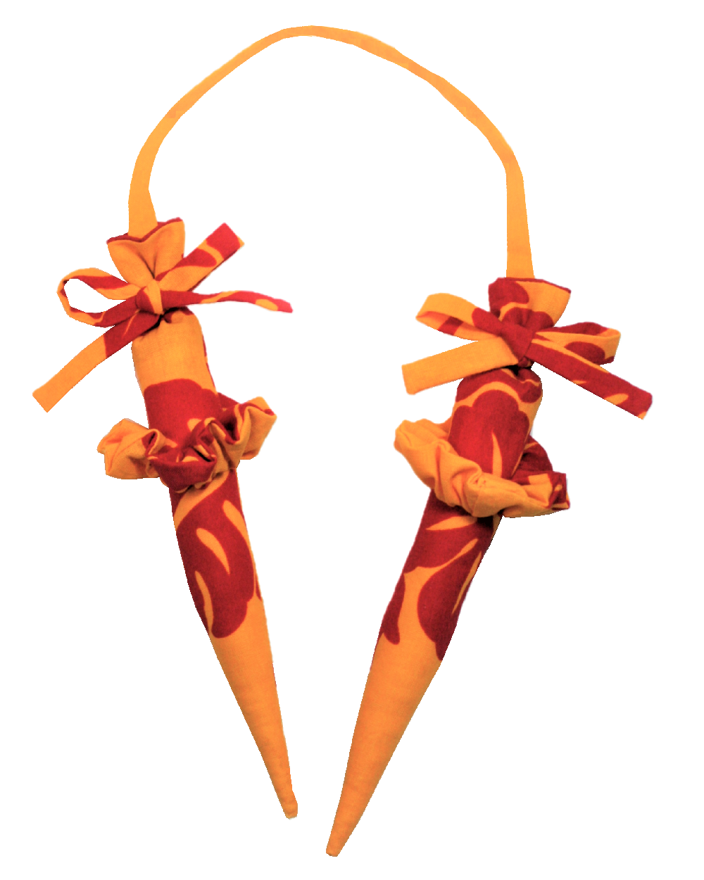 オレンジ地に赤い模様のプイリキ－パ－