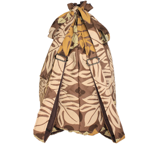 ブロンズ地に茶、クリ－ム、シェルピンクの茶系の色合いが人気のリュックタイプのイプケ－ス