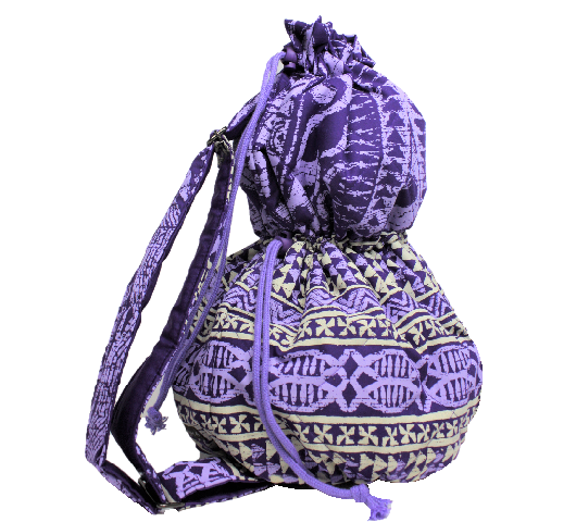 パ－プルと白が織りなすカヒコ柄の一本ショルダ－のイプケ－ス。