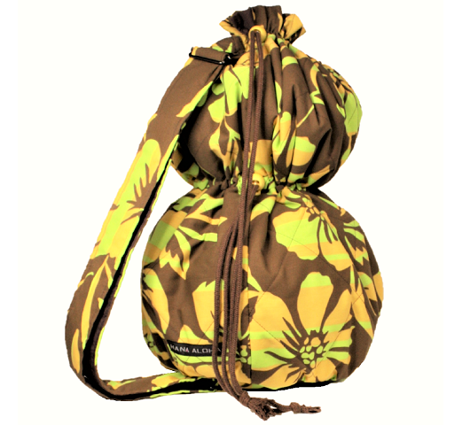 set-156 茶色地に山吹、黄色の花模様