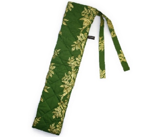 グリーン　キルティング中わた付き　プイリケースset-002