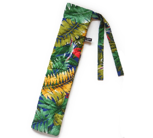 紺×グリーン　キルティング中わた付き　プイリケースset-032 