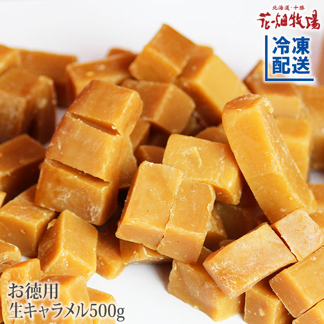 ★送料無料★花畑牧場　お徳用生キャラメル500g【冷凍配送】