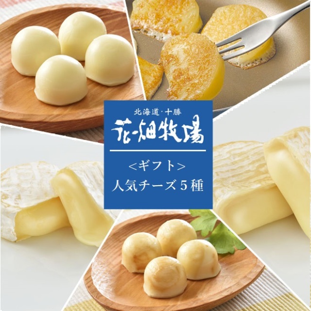 ★送料無料★＜ギフト＞花畑牧場　人気チーズ5種10個（カチョカヴァロ・ミニカマンベール2種・ひとくち生モッツァレラ2種）セット　【冷蔵配送】