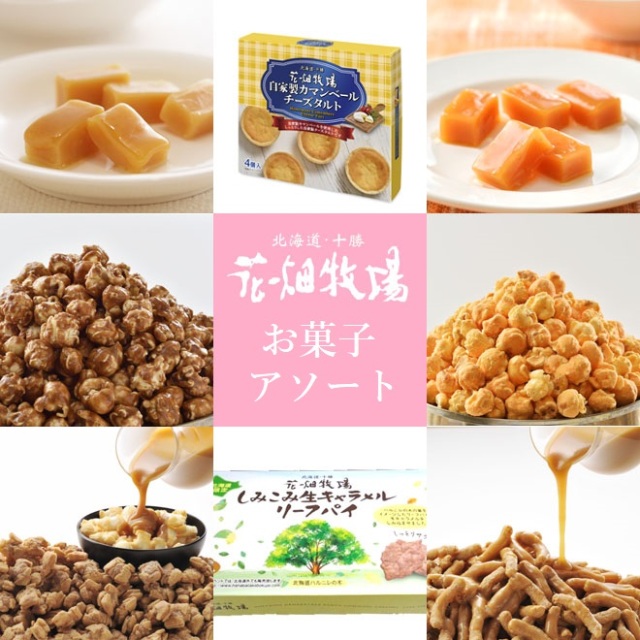 花畑牧場 お菓子アソート8種8個 常温タイプ 生キャラメル2種 ポップコーン2種 もち とか タルト リーフパイ 冷蔵配送